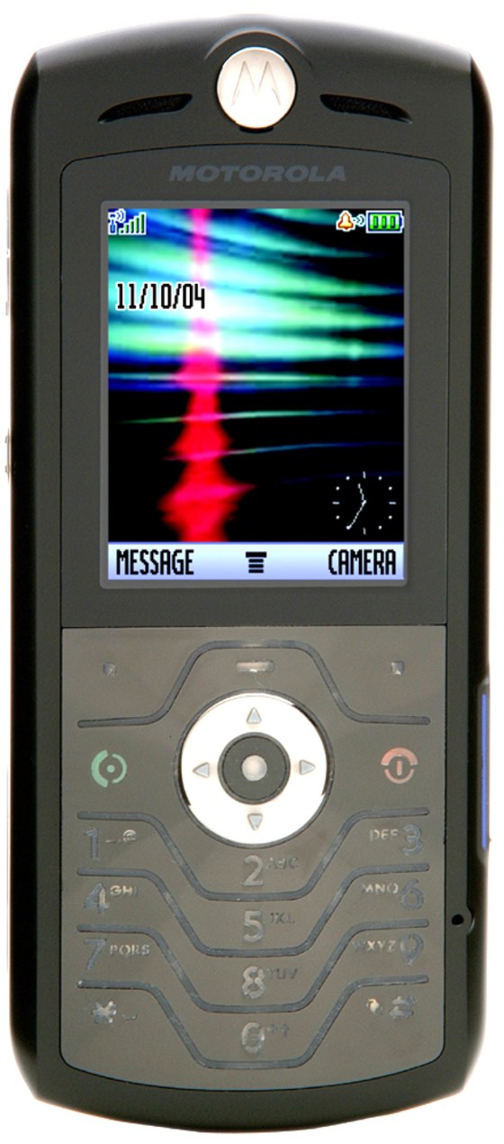 You can't tell just how slim the new Razr-inspired V8 phone is in only two dimensions.